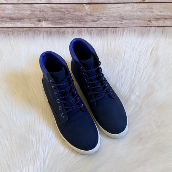 Timberland Dark Blue Nubuck Dausette Sneaker Boots - Picture 6 of 8